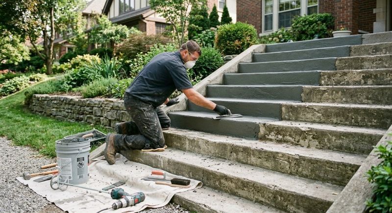 Concrete Stairs Resurfacing Service